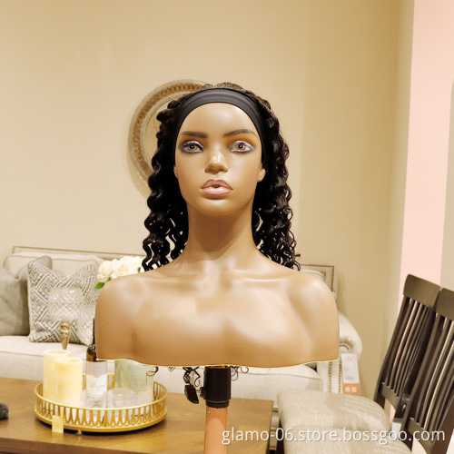 Wholesale Headband Wig Human Hair For Black Women,Remy Human Hair Headband Wig,Human Hair deep wave Headband Wig